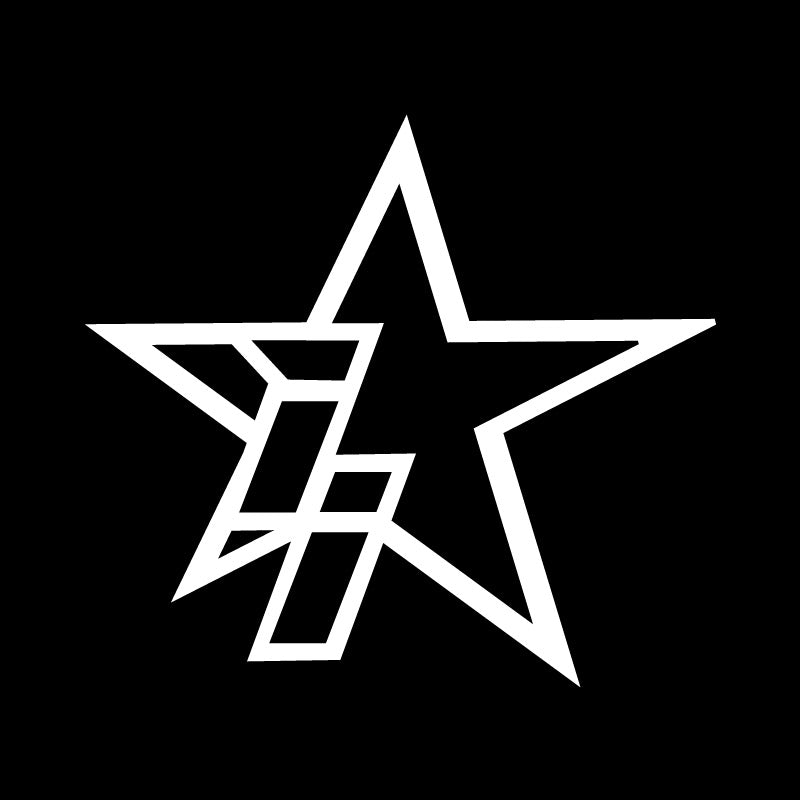 5 Inch White ii Star Logo Decal